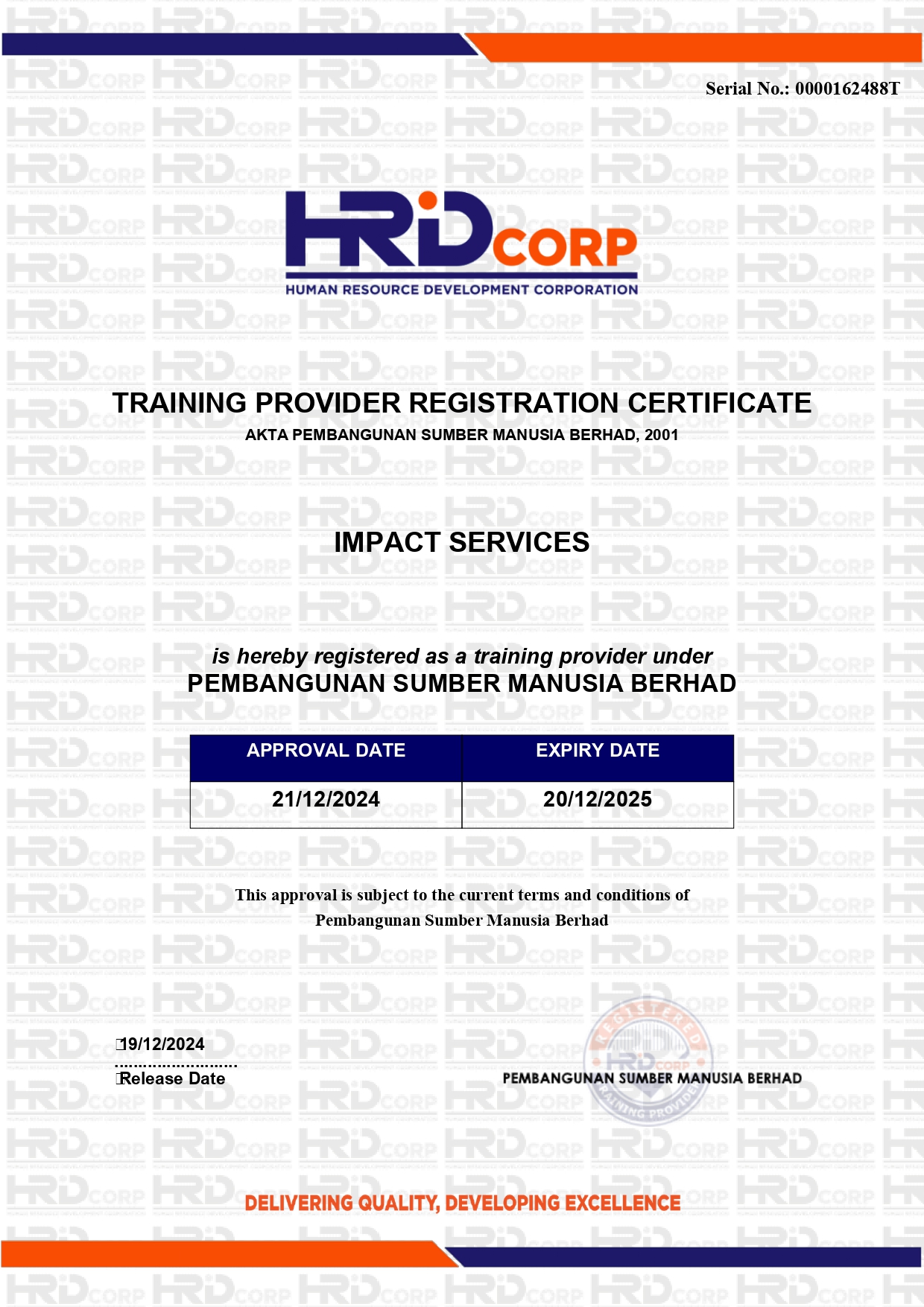TP Certificate